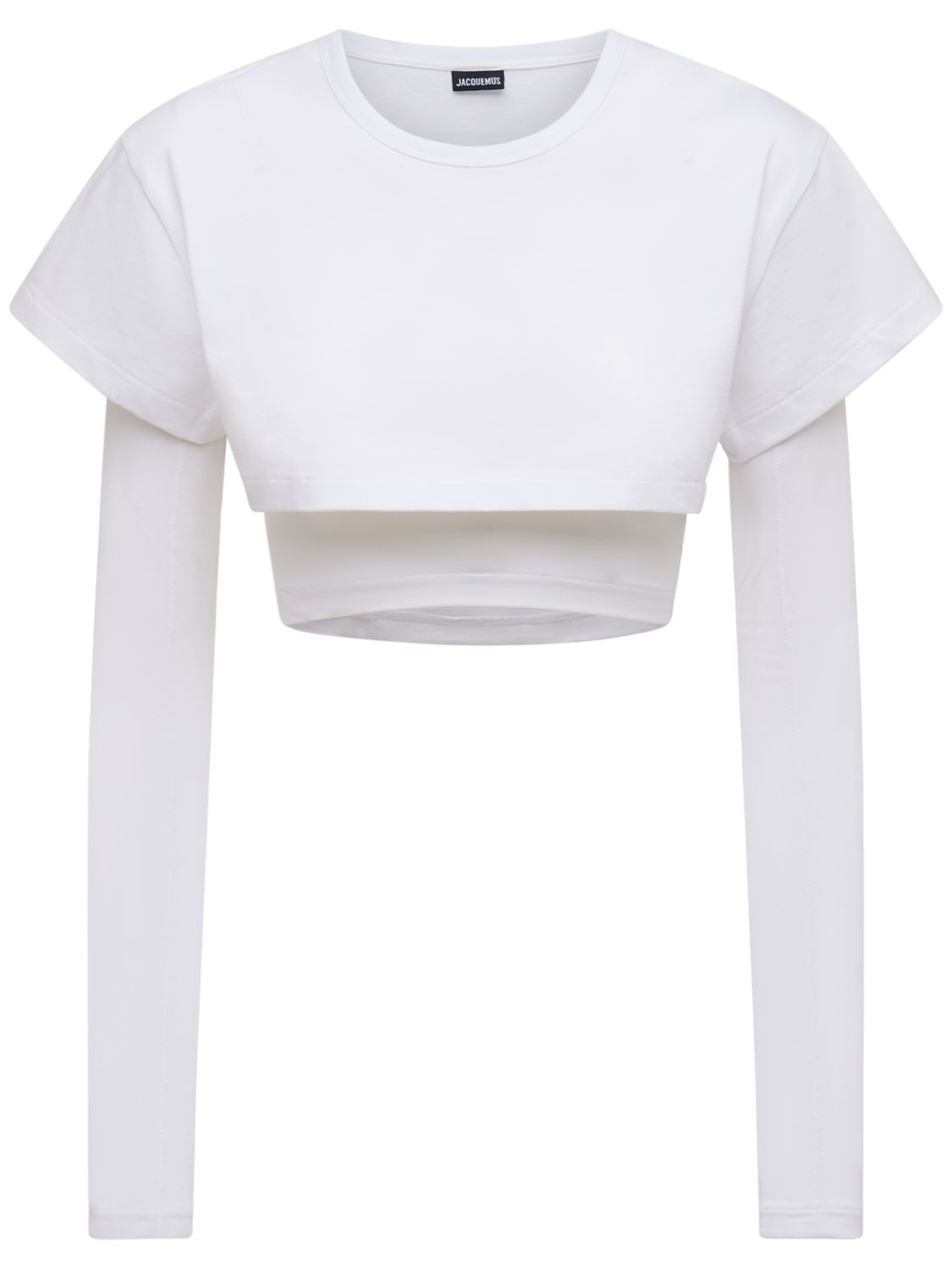 Le Double T-shirt Cotton Jersey T-shirt - JACQUEMUS - Modalova