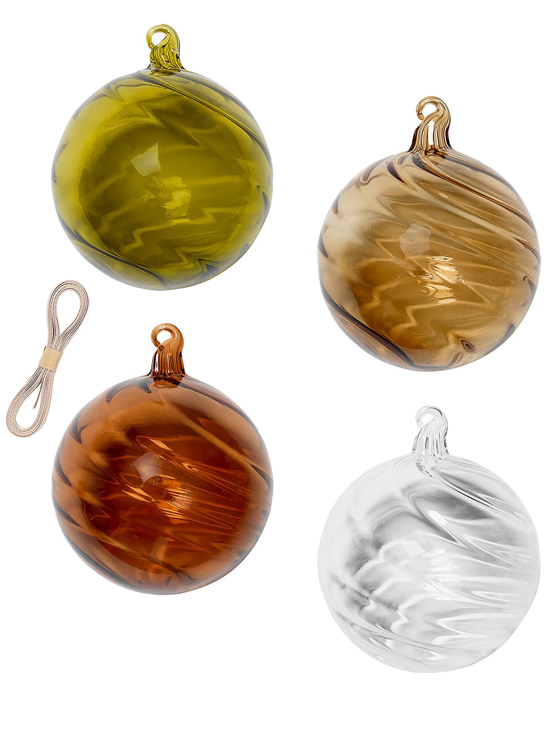 Set Di 4 Ornamenti Twirl - FERM LIVING - Modalova