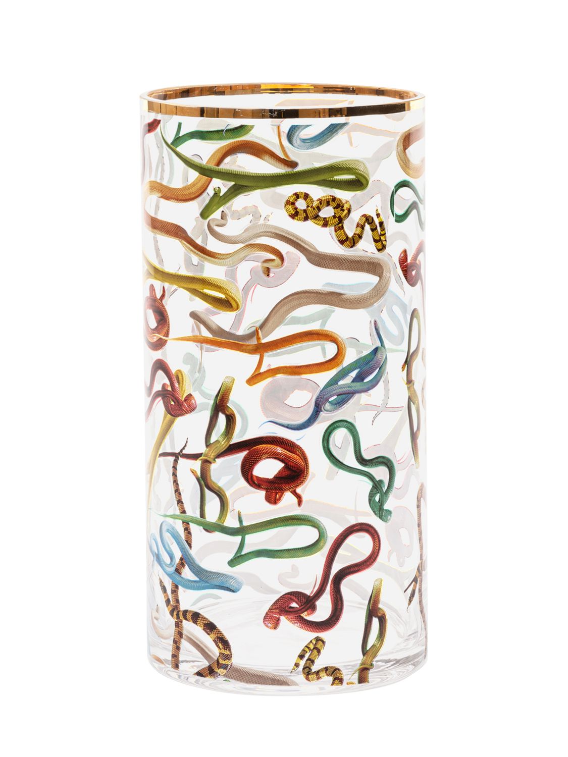 Mittelgroße, Zylindrische Vase „snakes“ - SELETTI - Modalova
