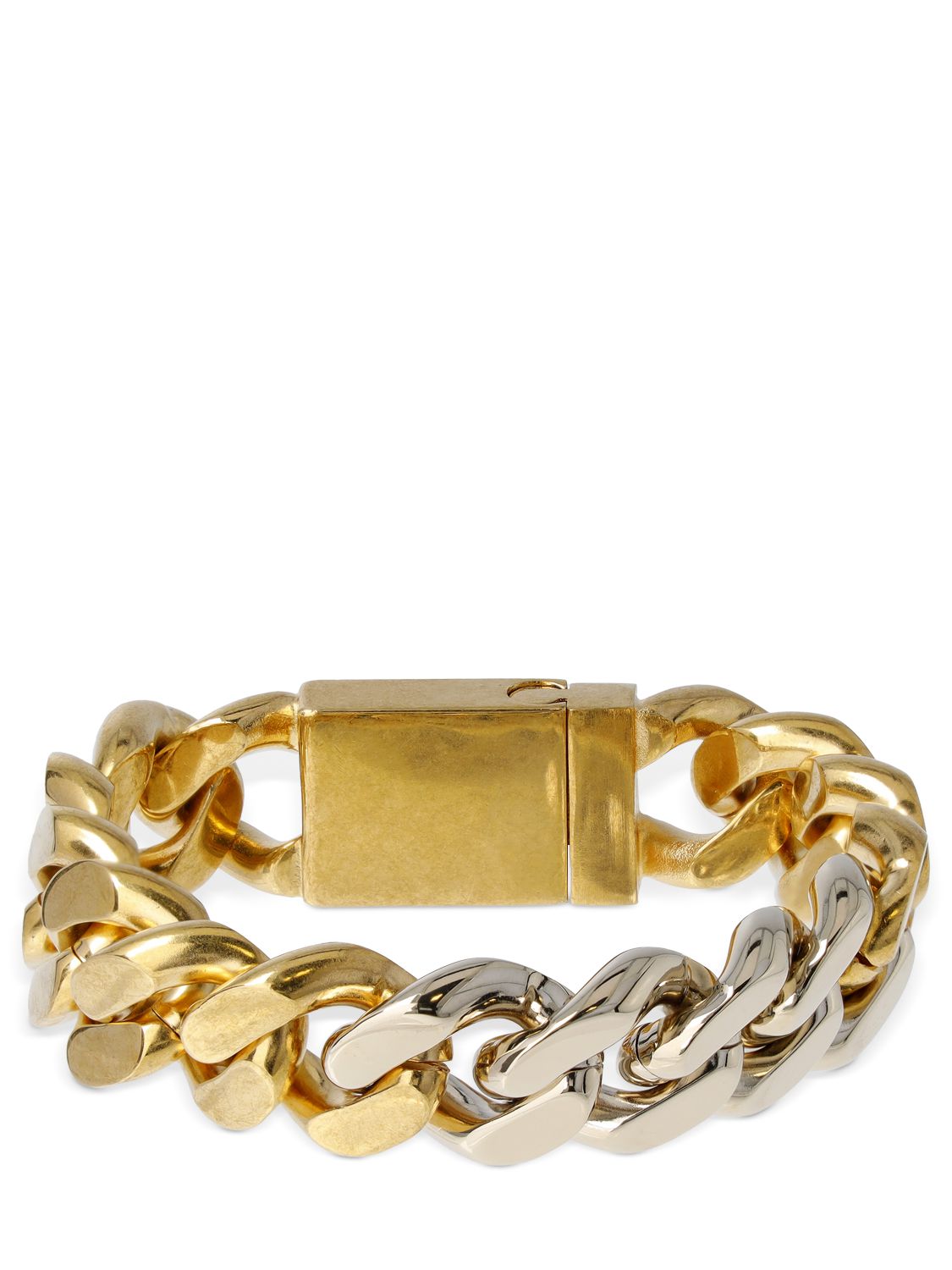 Bi Color Brass Bracelet - SAINT LAURENT - Modalova
