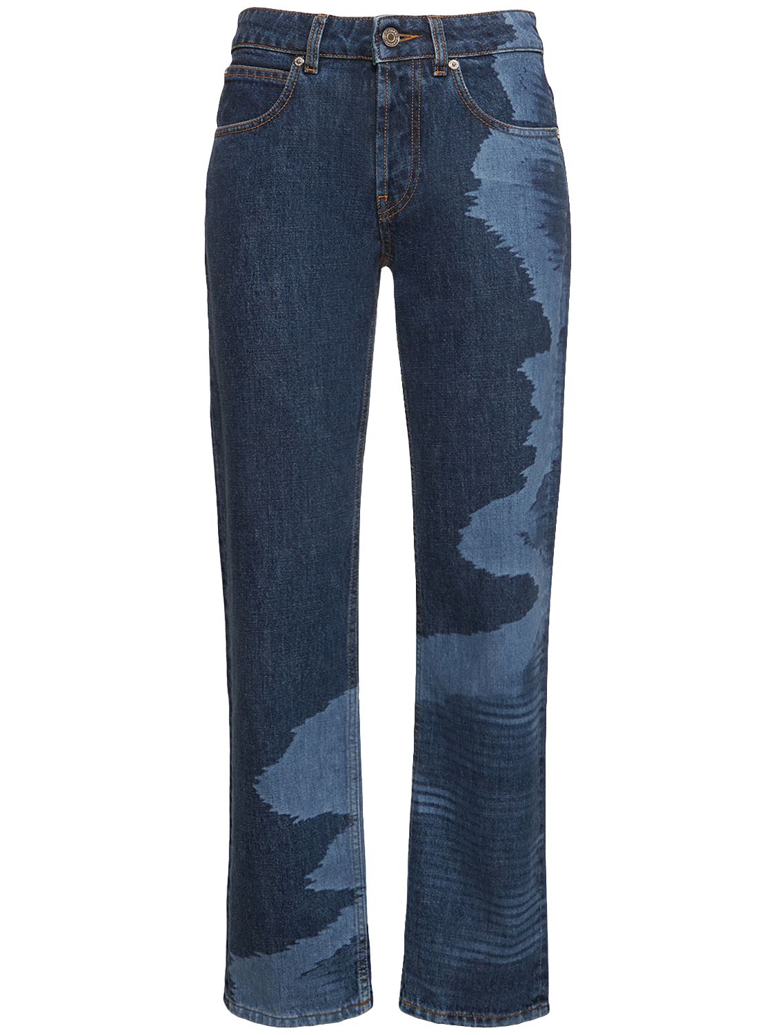 Jeans Dritti In Denim Di Cotone Space Dyed - MISSONI - Modalova