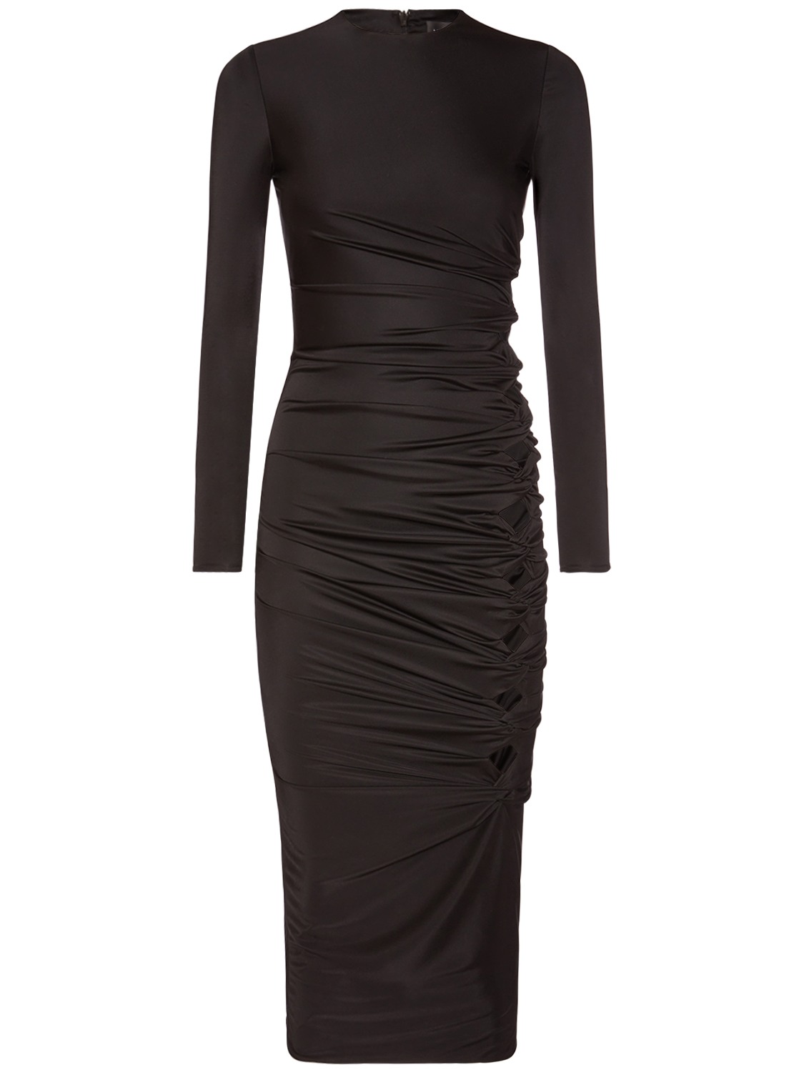 Dua Lipa Twisted Jersey Cutout Dress - VERSACE - Modalova