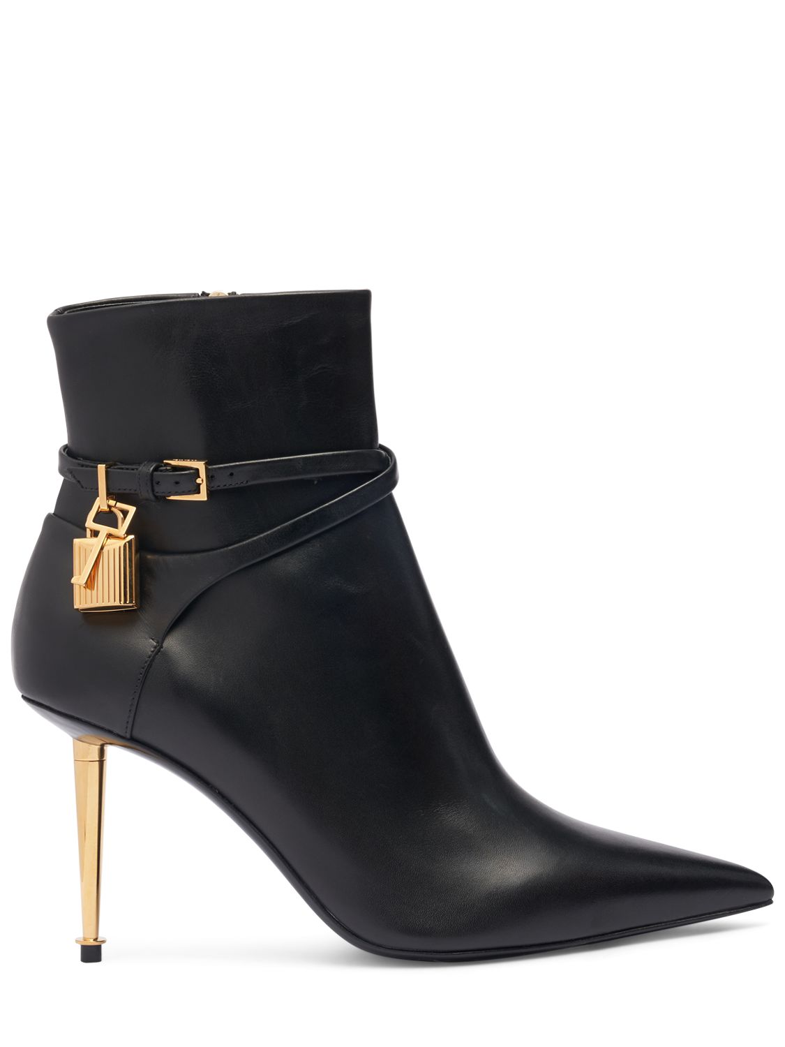 Mm Padlock Leather Ankle Boots - TOM FORD - Modalova