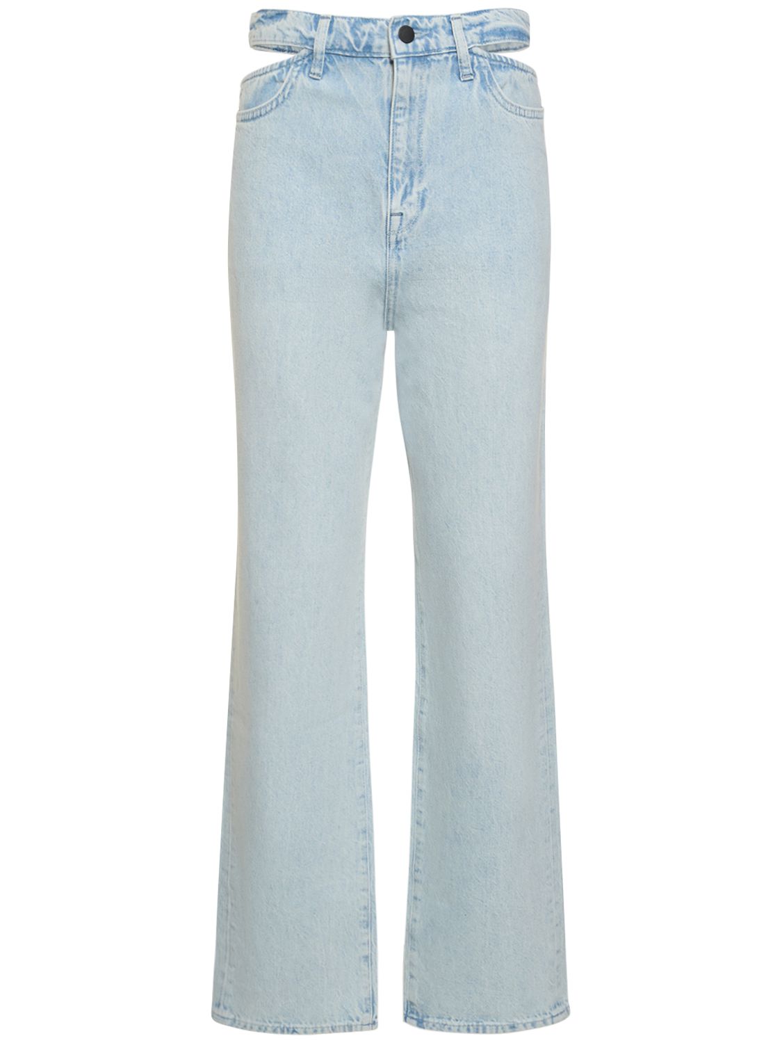 Mujer Jeans Rectos De Denim Con Cintura Alta 28 - TRIARCHY - Modalova