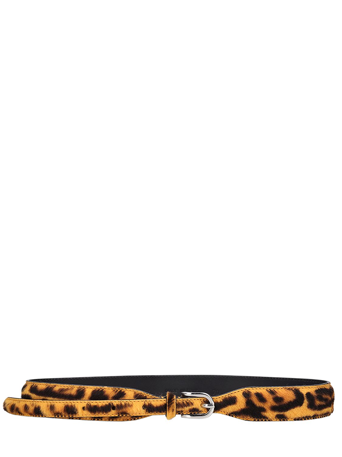 Leopard Printed Leather Belt - MARNI - Modalova