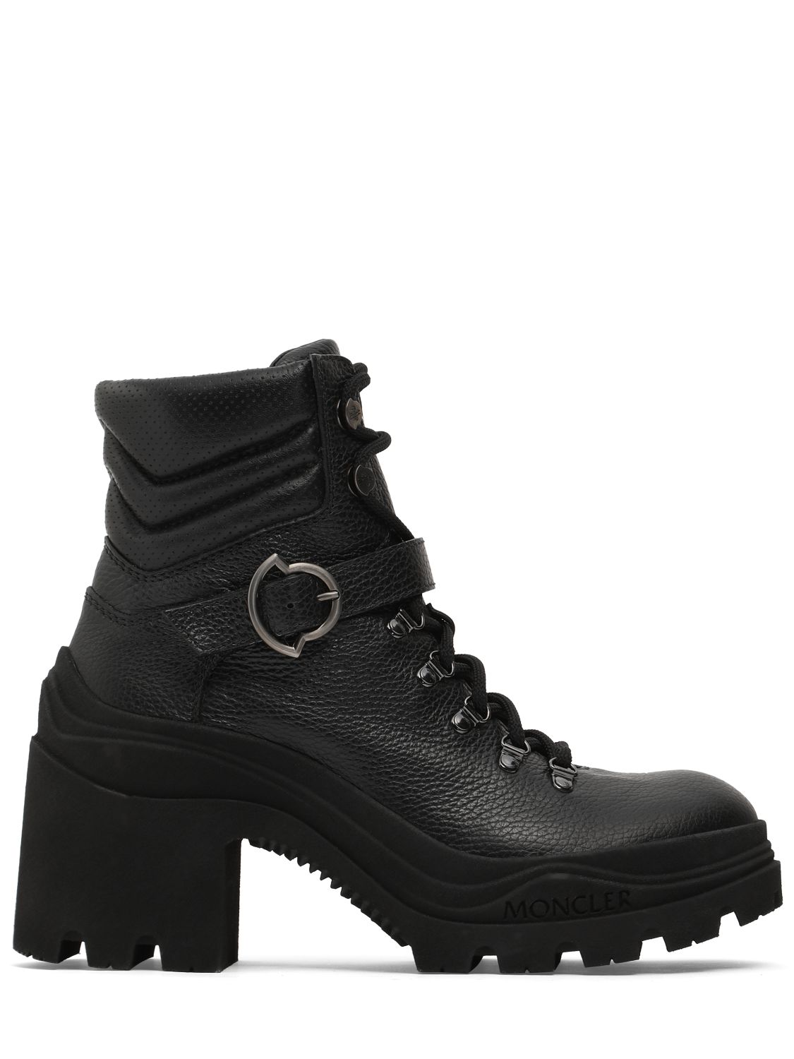 Mm Envile Strap Leather Ankle Boots - MONCLER - Modalova