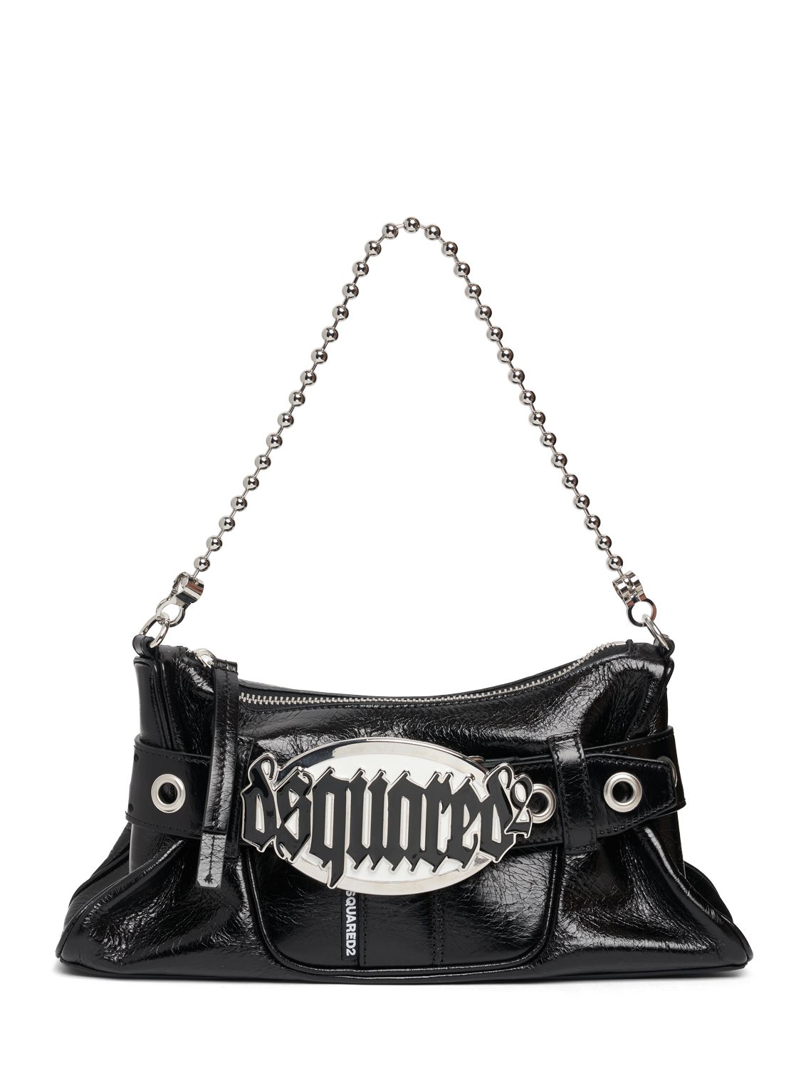 Gothic Logo Belted Leather Bag - DSQUARED2 - Modalova