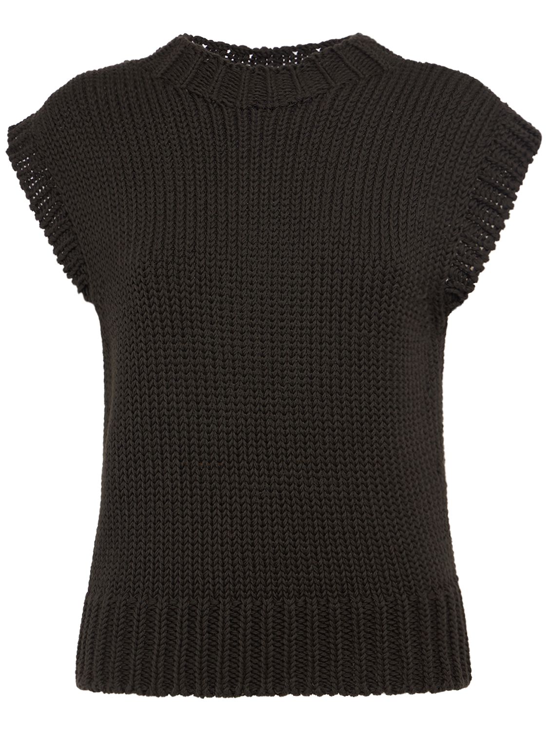 Chunky Cotton Sleeveless Sweater - LEMAIRE - Modalova