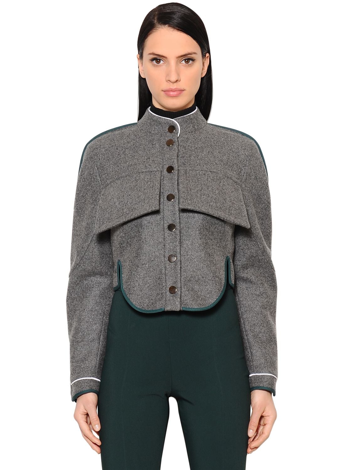 Short Wool & Cashmere Jacket - ANTONIO BERARDI - Modalova