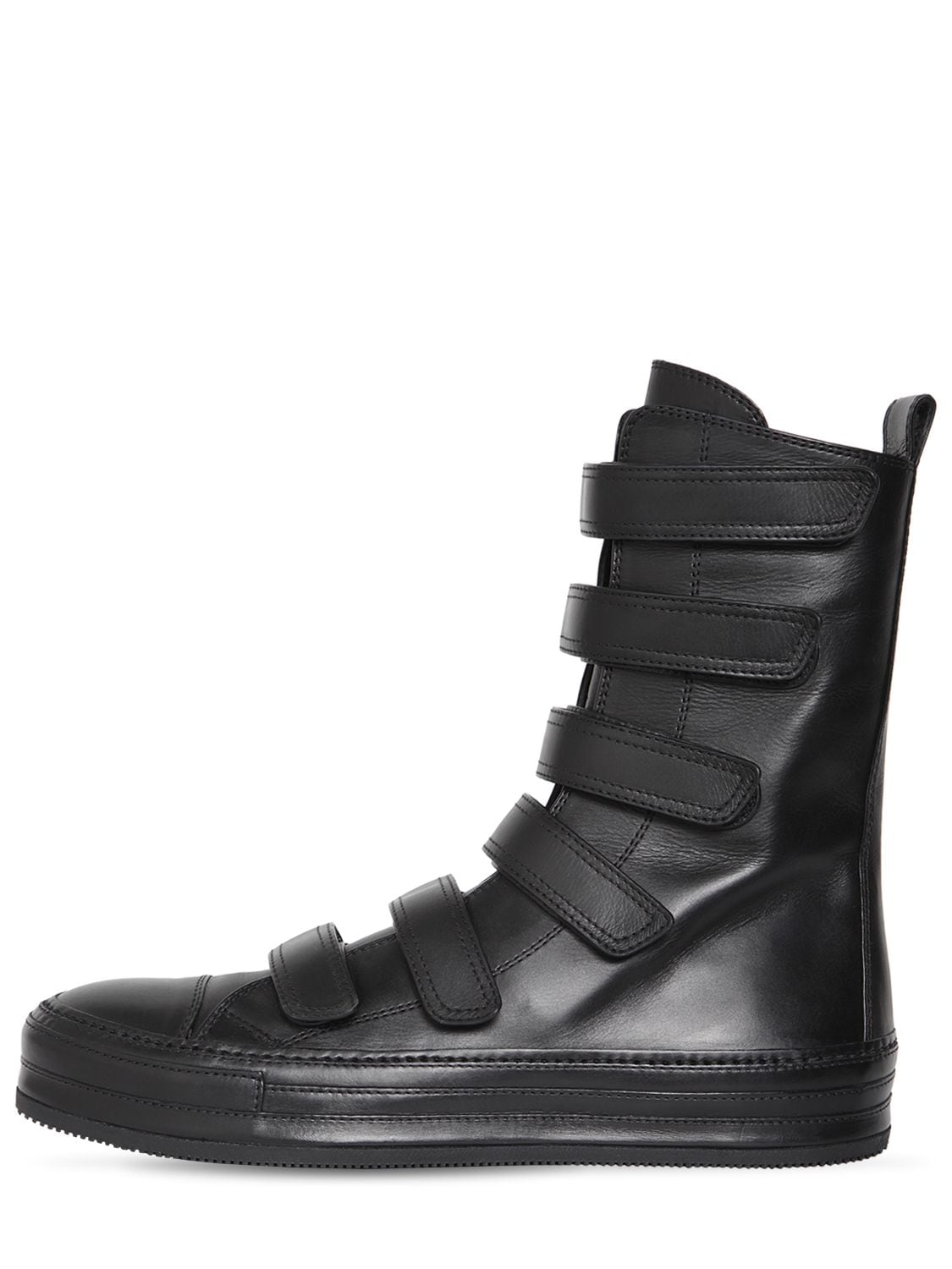 Roger Nappa Leather High Strap Sneakers - ANN DEMEULEMEESTER - Modalova