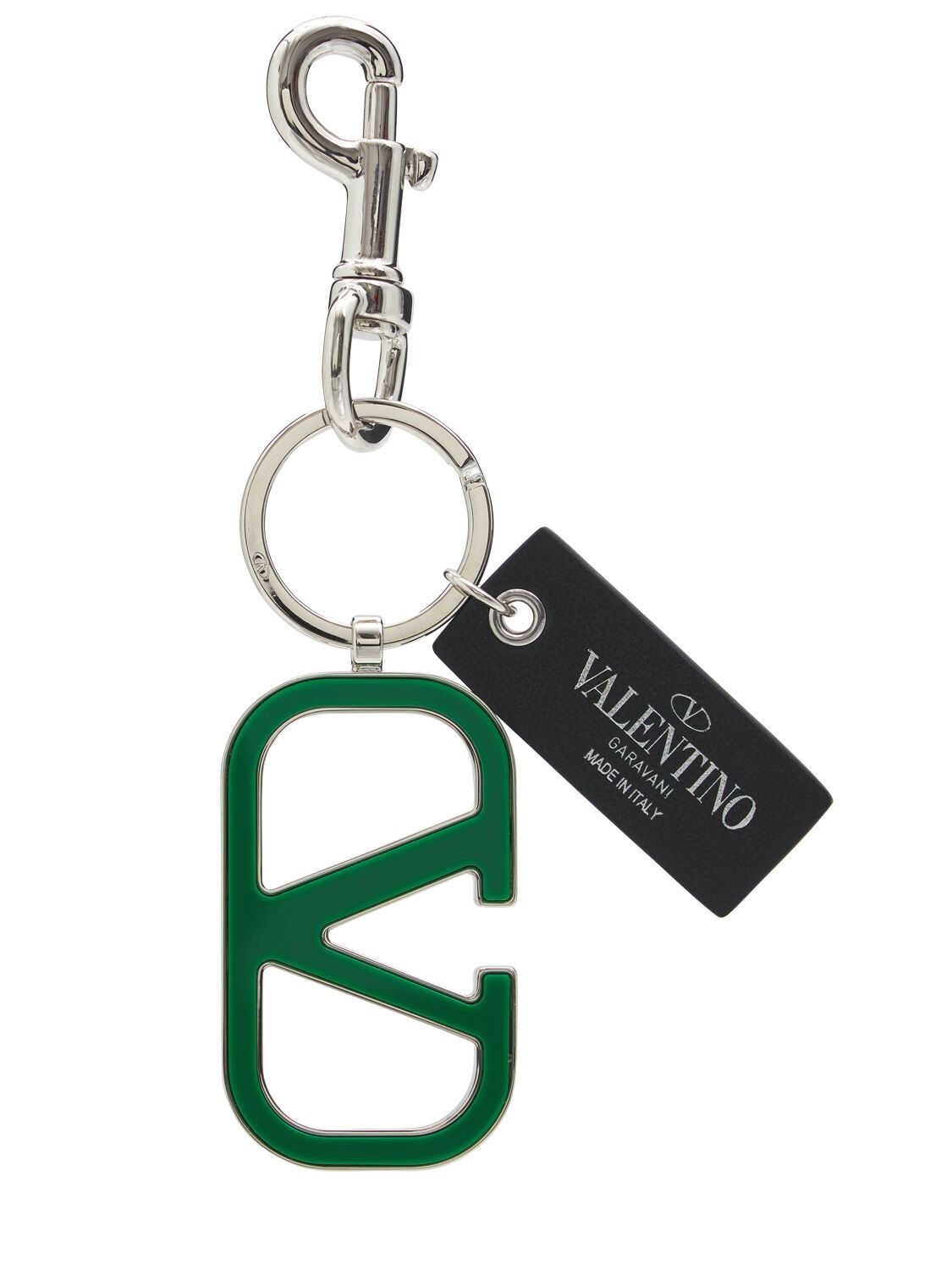 V Logo & Leather Charms Key Holder - VALENTINO GARAVANI - Modalova