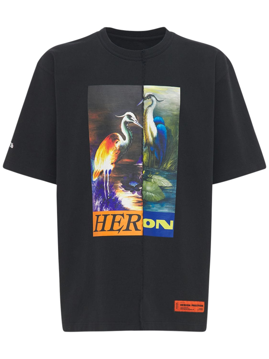 Hombre Camiseta De Jersey De Algodón Estampada M - HERON PRESTON - Modalova