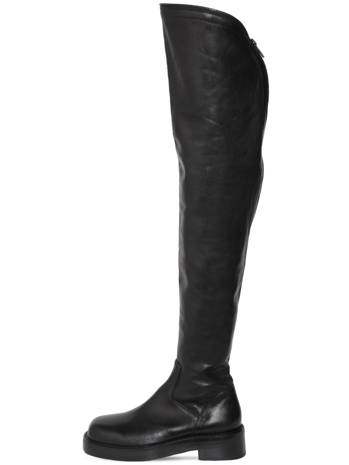 Mm Nicky Leather Over-the-knee Boots - ANN DEMEULEMEESTER - Modalova