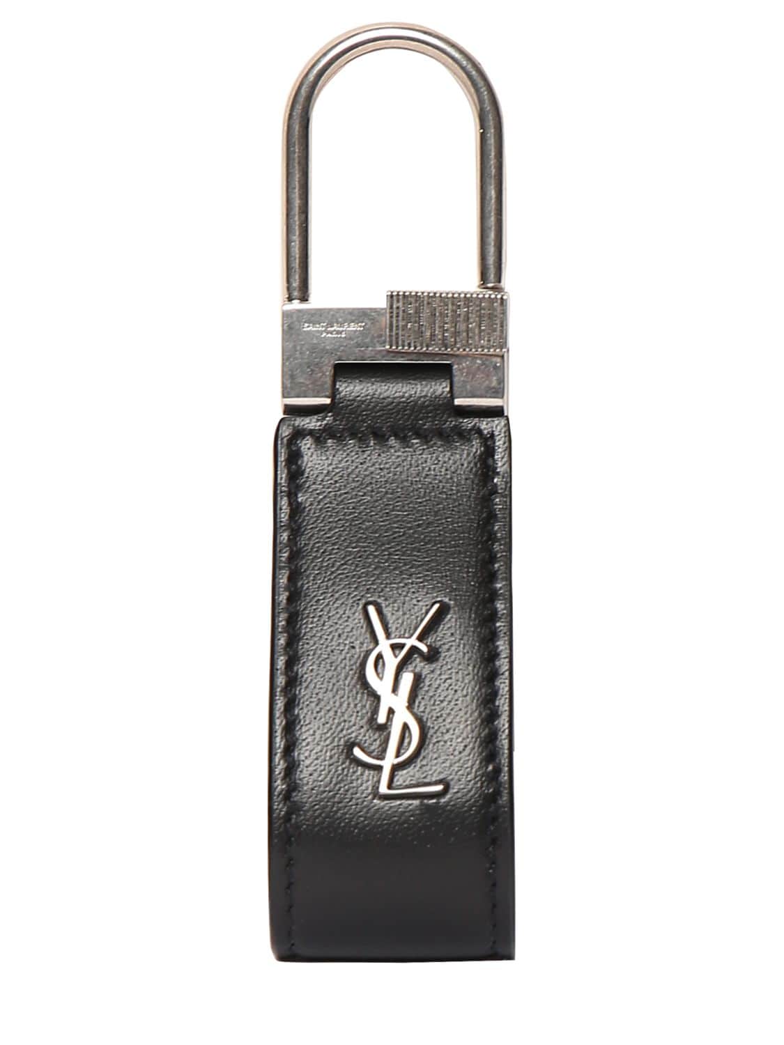 Schlüsselanhänger Aus Leder Mit Ysl-logo - SAINT LAURENT - Modalova