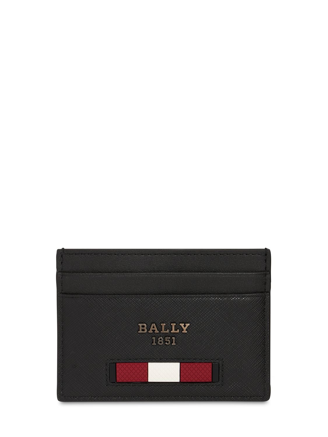 Logo Stripe Leather Card Holder - BALLY - Modalova