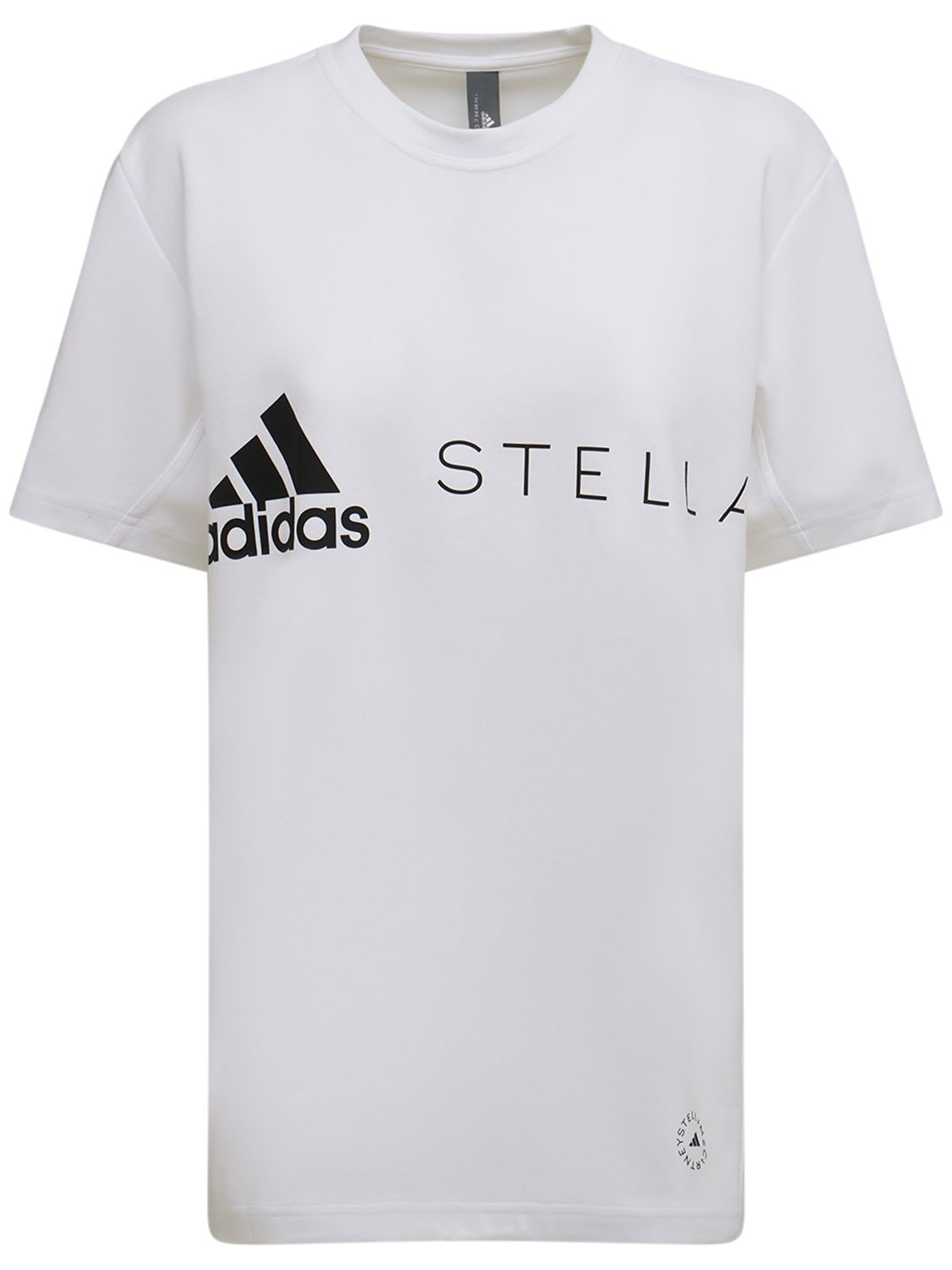 Asmc Logo Cotton Blend T-shirt - ADIDAS BY STELLA MCCARTNEY - Modalova