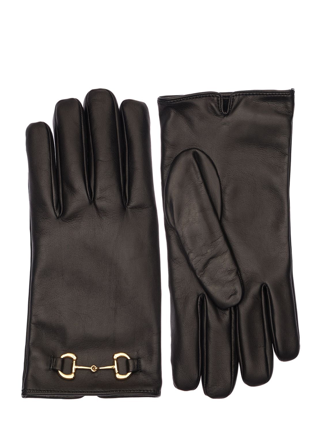 Madly Leather Gloves W/ Horsebit - GUCCI - Modalova