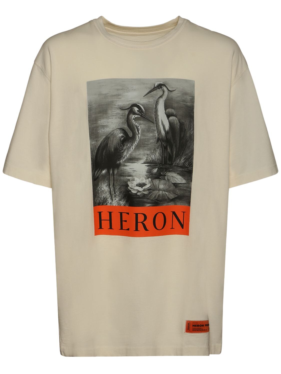 Hombre Camiseta Heron De Jersey De Algodón Con Estampado / Xs - HERON PRESTON - Modalova