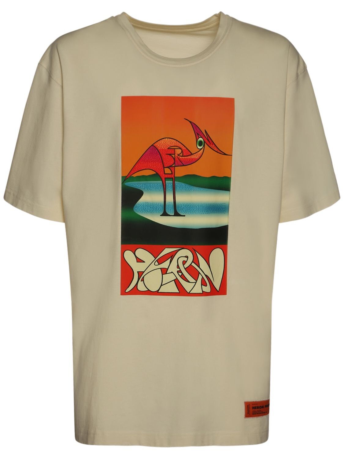 Hombre Camiseta Abstract Heron De Algodón Estampada / Xs - HERON PRESTON - Modalova