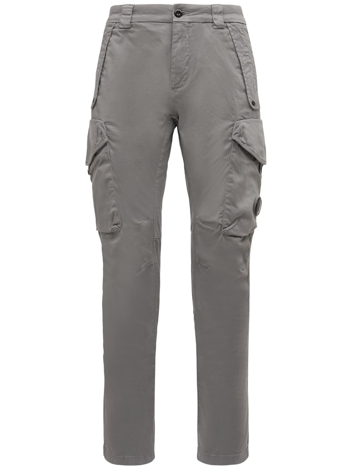 Hombre Pantalones Cargo Regular Fit De Satén Elástico 52 - C.P. COMPANY - Modalova