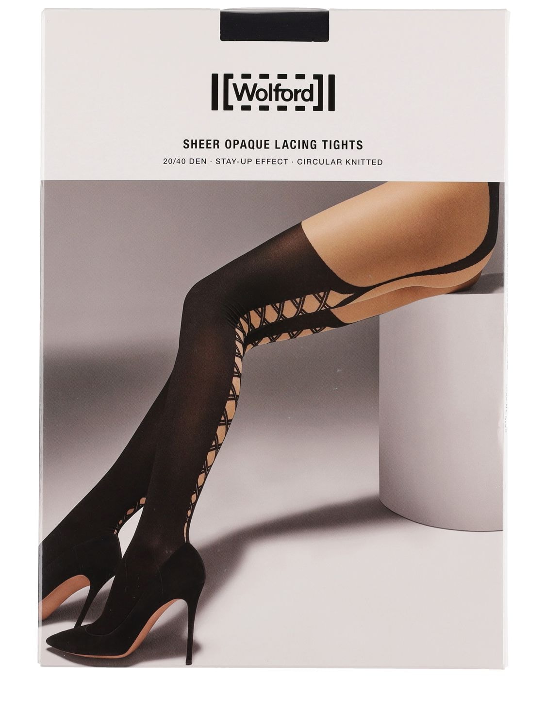 Sheer & Opaque Stay-up Effect Tights - WOLFORD - Modalova