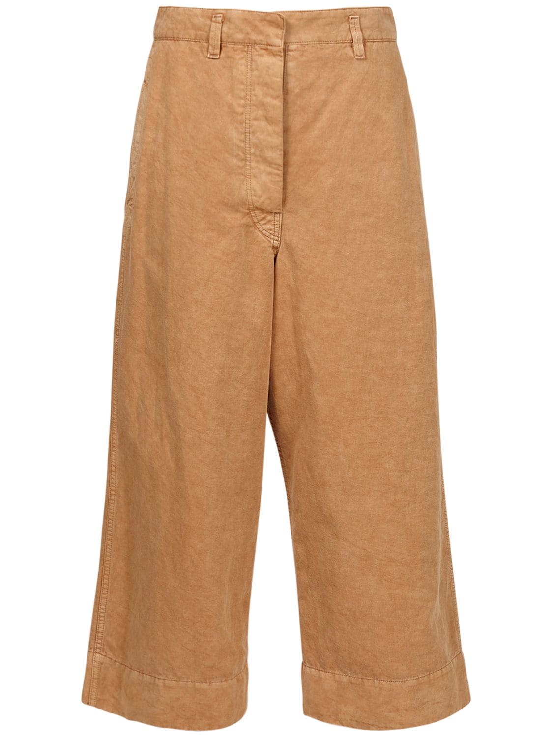 Cotton & Linen Wide Pants - LEMAIRE - Modalova