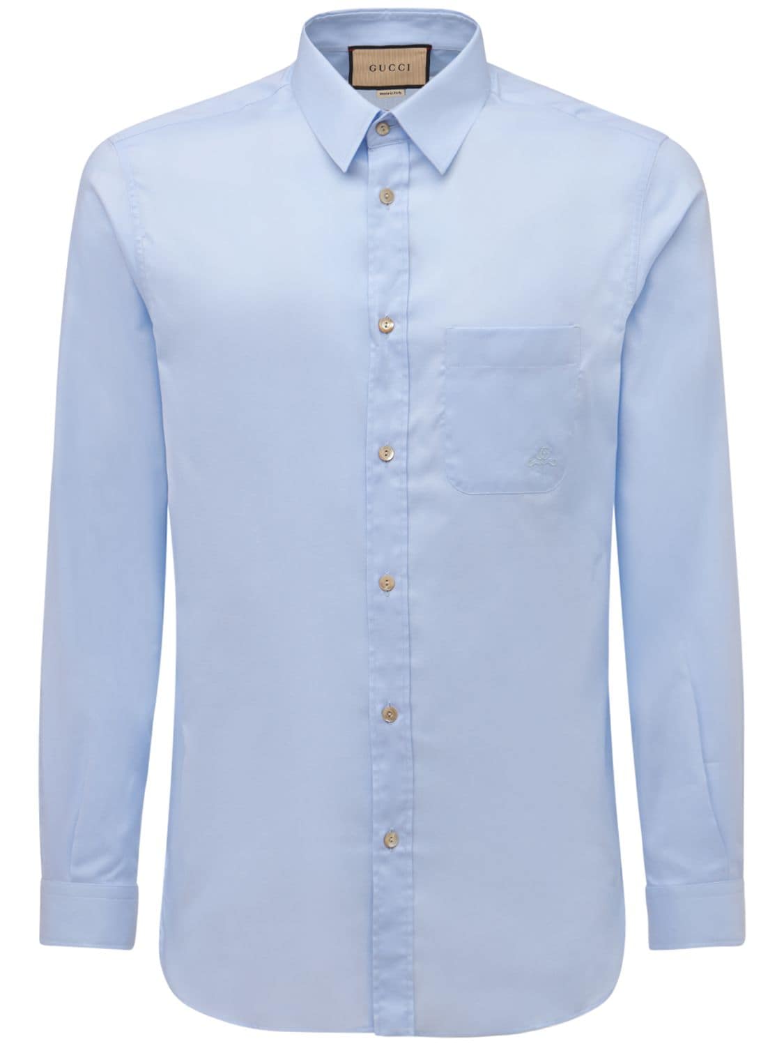 Oxford Cotton Shirt - GUCCI - Modalova