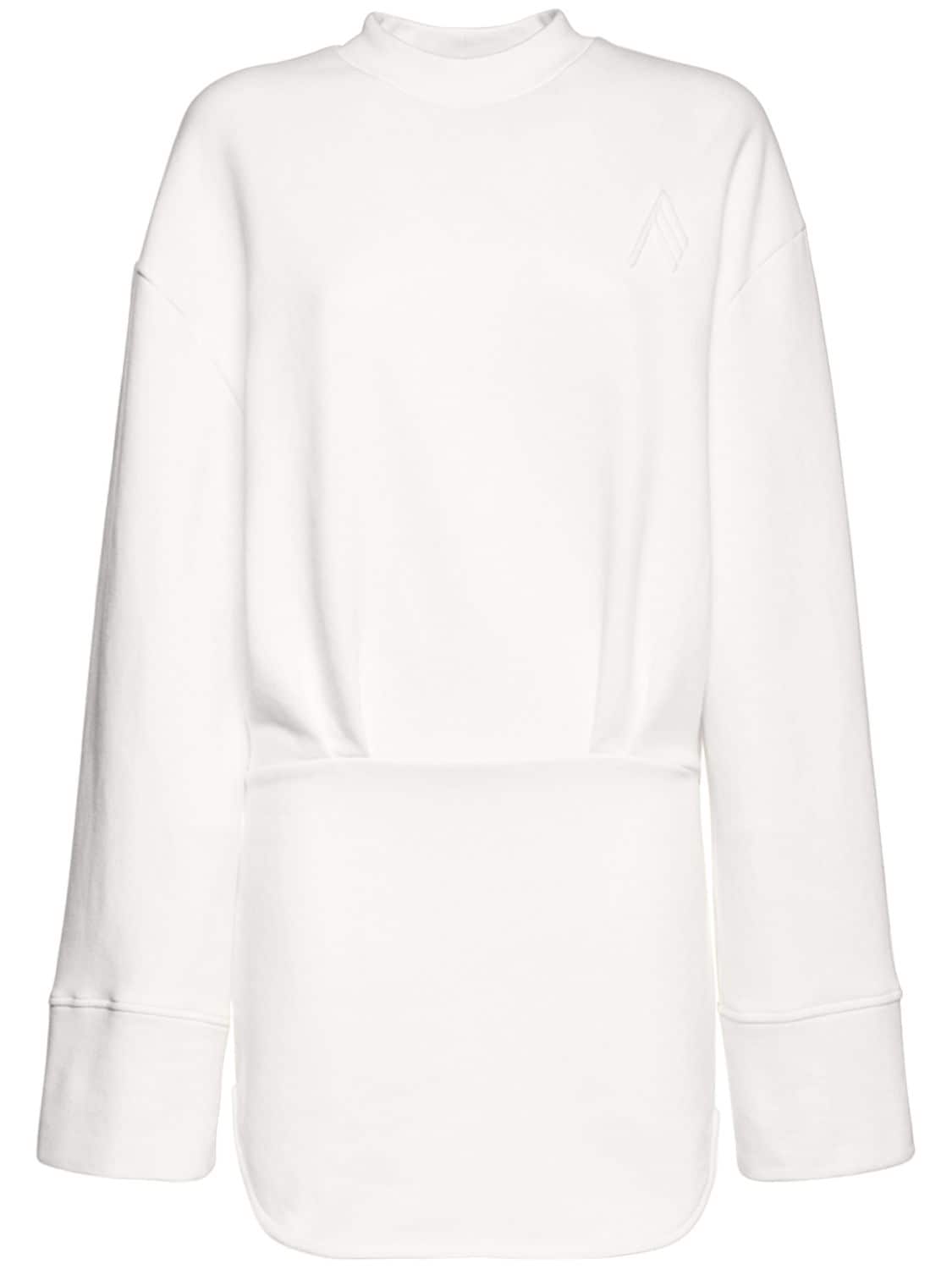 Irene Interlock Jersey Cotton Mini Dress - THE ATTICO - Modalova