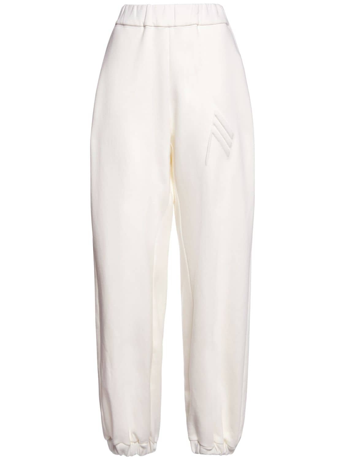 Interlock Cotton Jersey Sweatpants - THE ATTICO - Modalova