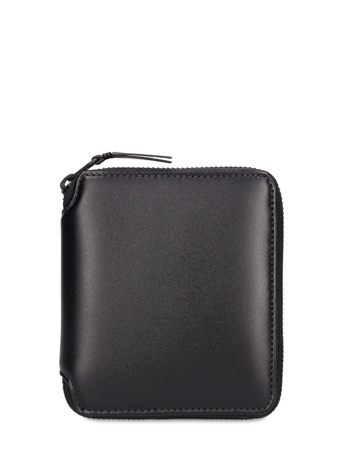 Zip-up Compact Leather Wallet - COMME DES GARÇONS WALLET - Modalova