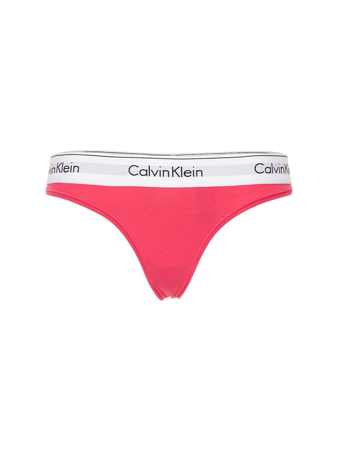 Logo Cotton Blend Thong - CALVIN KLEIN UNDERWEAR - Modalova