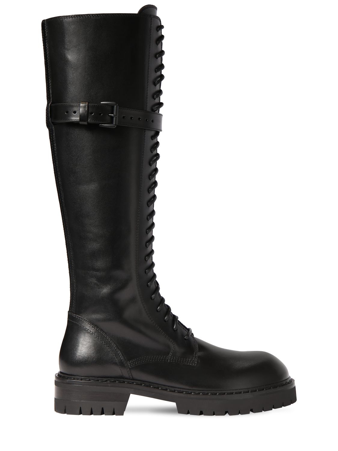 Mm Alec Leather Tall Boots - ANN DEMEULEMEESTER - Modalova