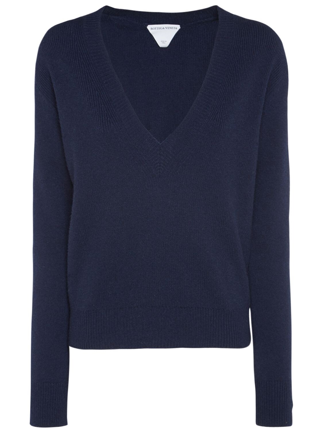 Cashmere Knit V Neck Sweater - BOTTEGA VENETA - Modalova