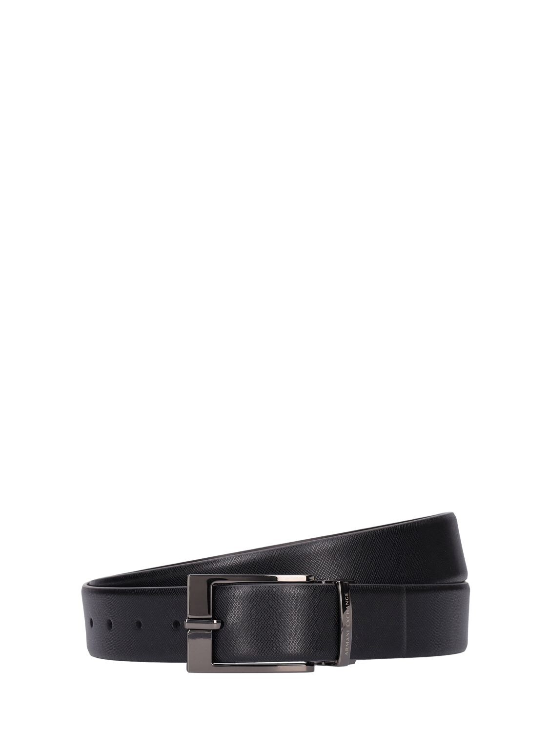 Cm Reversible Saffiano Leather Belt - ARMANI EXCHANGE - Modalova