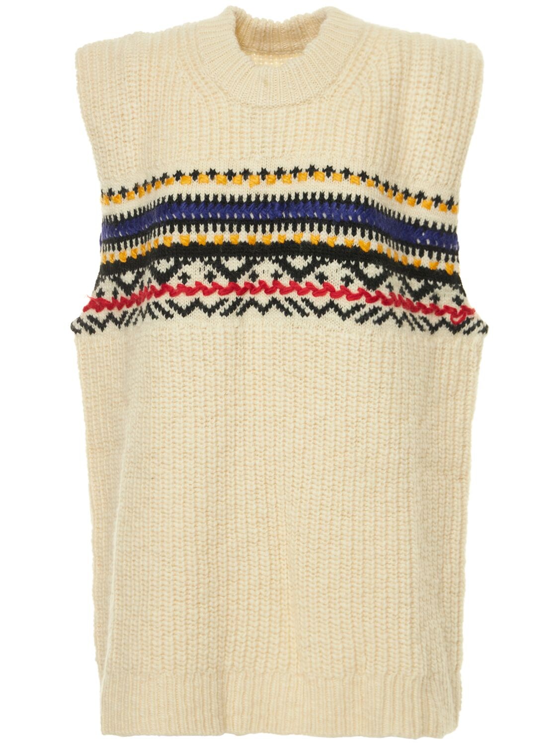 Gresley Long Knitted Wool Vest - ISABEL MARANT ÉTOILE - Modalova