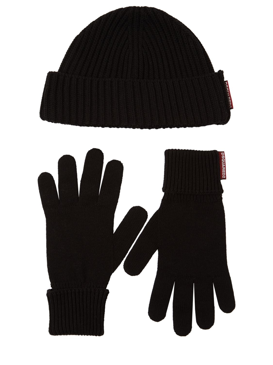 Knit Beanie & Gloves - DSQUARED2 - Modalova