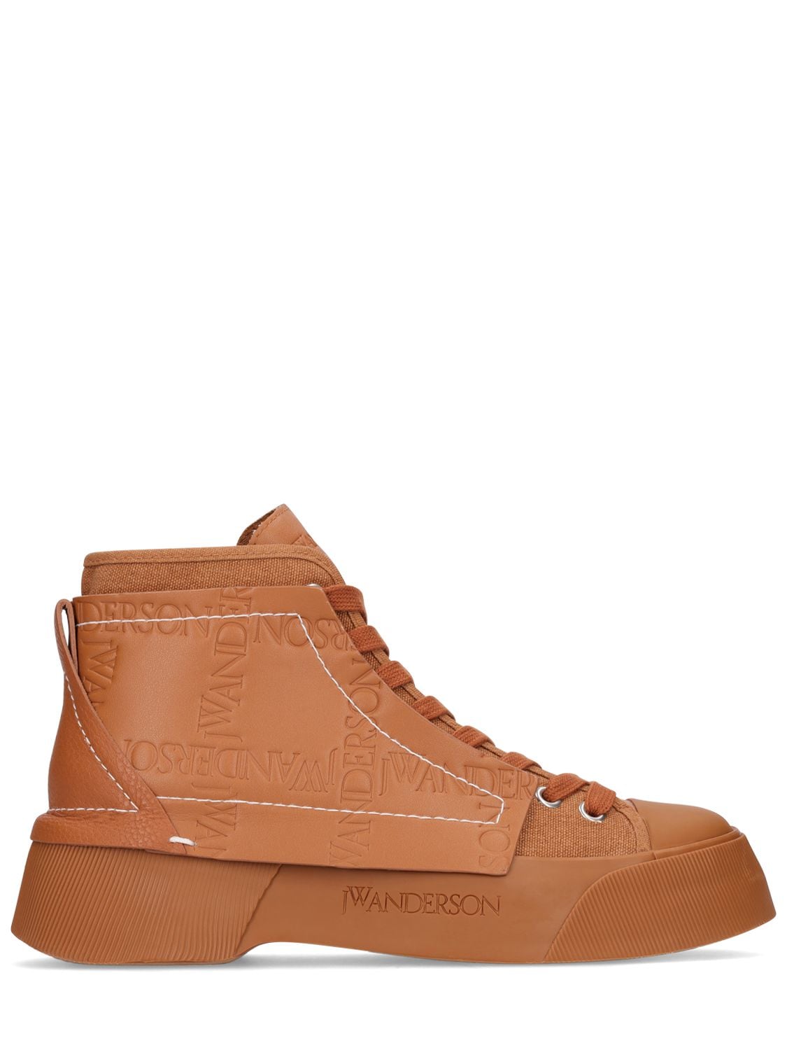 Mm Leather & Canvas High-top Sneakers - JW ANDERSON - Modalova