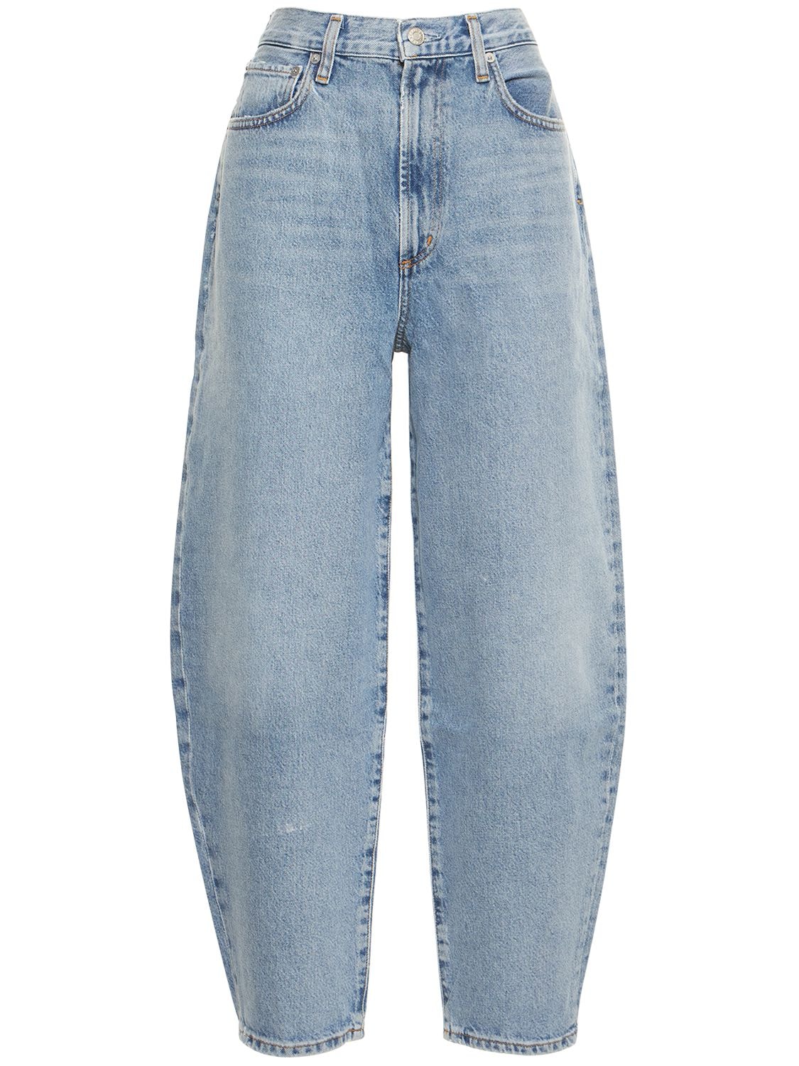 Mujer Jeans Abombados De Algodón Con Cintura Alta 24 - AGOLDE - Modalova