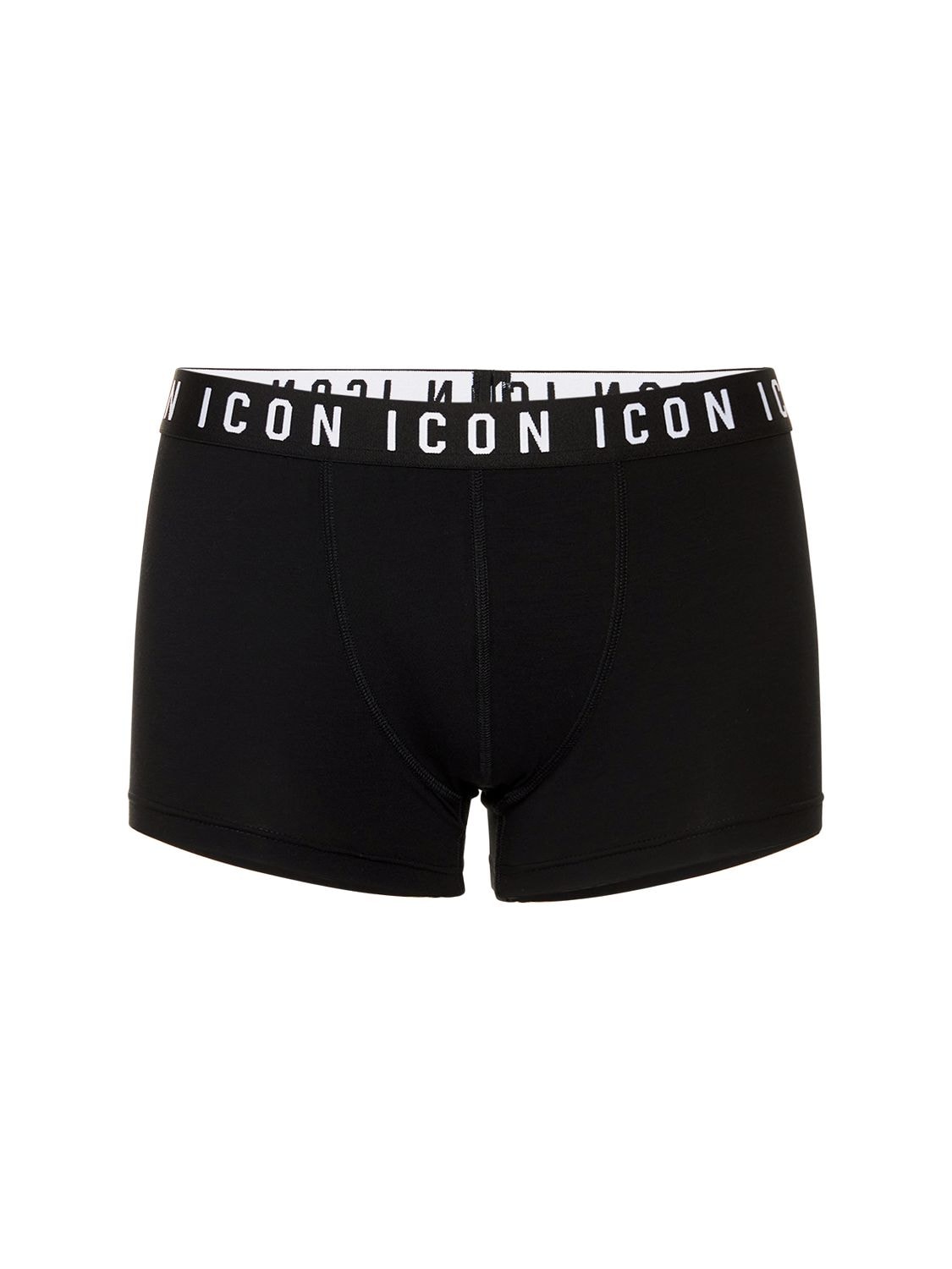 Logo Icon Cotton Jersey Boxer Briefs - DSQUARED2 UNDERWEAR - Modalova