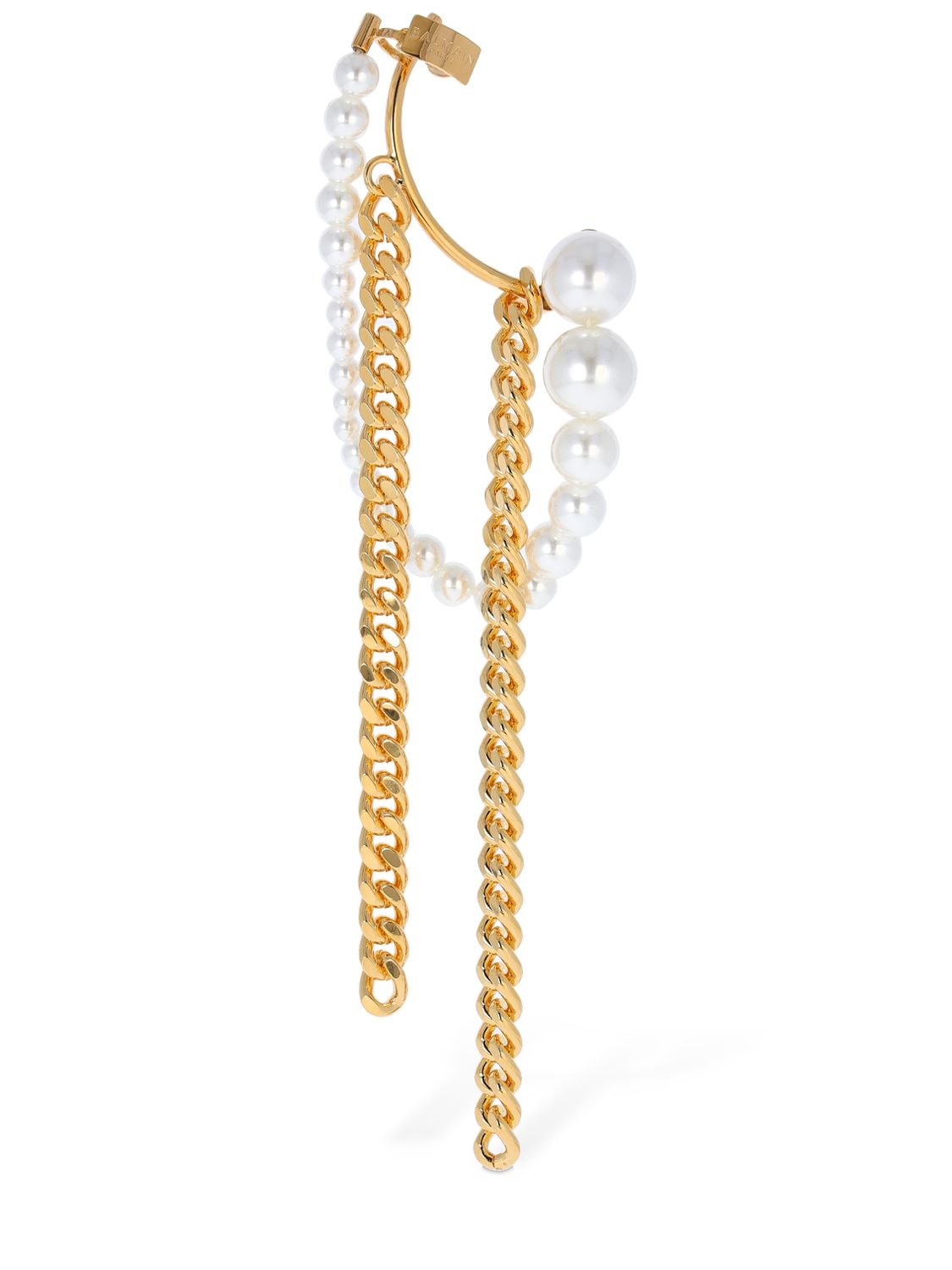 Embellished Chain Mono Earring - BALMAIN - Modalova