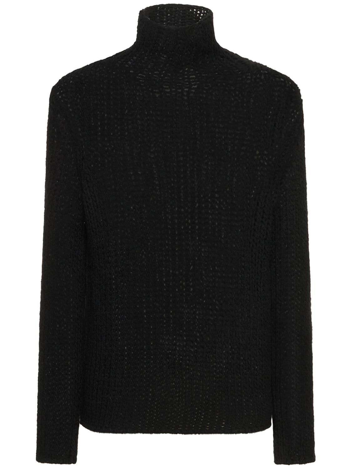 Albrecht Chunky Wool Knit Sweater - ANN DEMEULEMEESTER - Modalova