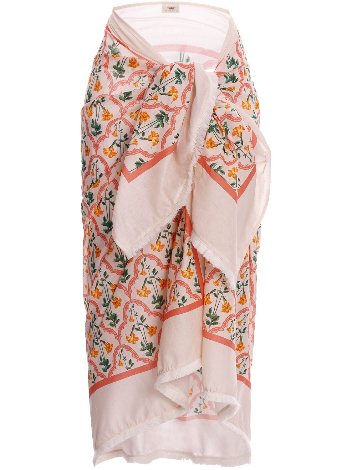 Orqueida Cotton Pareo Skirt - AGUA BY AGUA BENDITA - Modalova