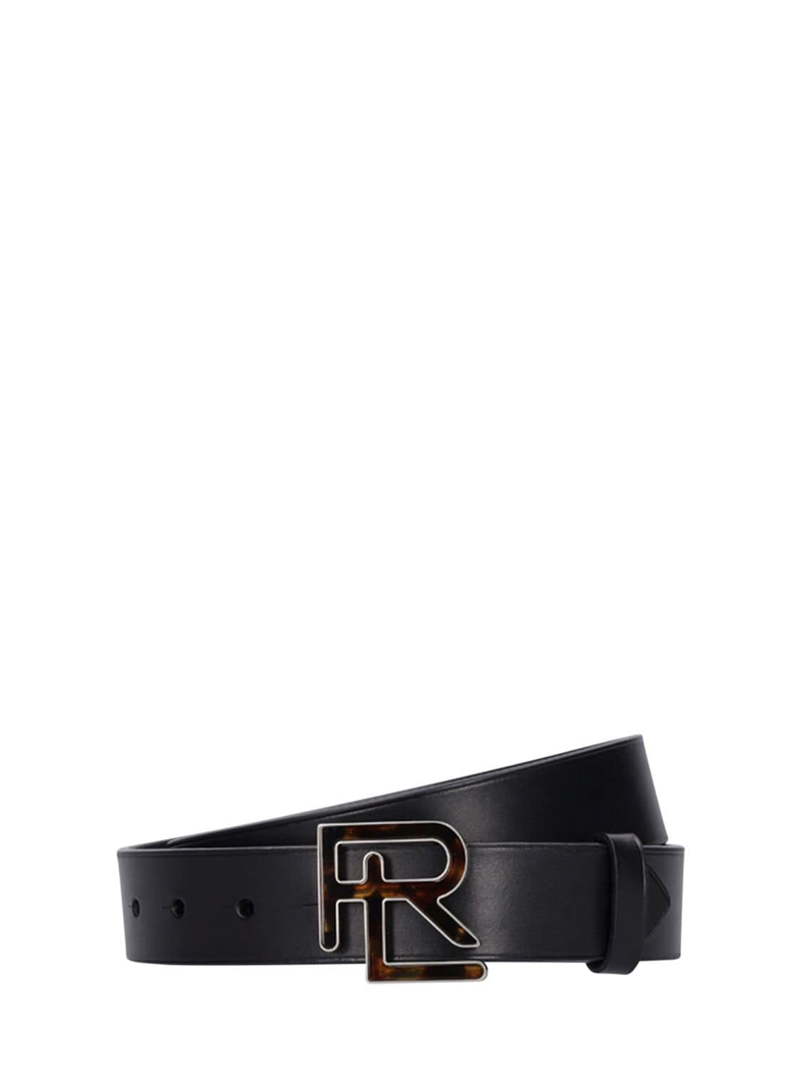 Logo Buckle Leather Belt - RALPH LAUREN COLLECTION - Modalova