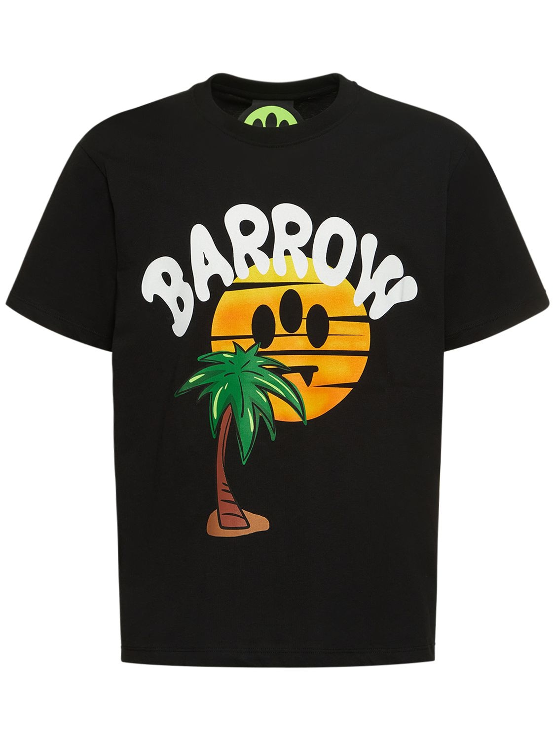 Sunset Logo Printed Cotton T-shirt - BARROW - Modalova