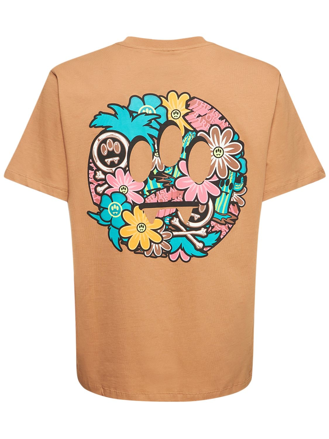 Flower Logo Cotton Jersey T-shirt - BARROW - Modalova