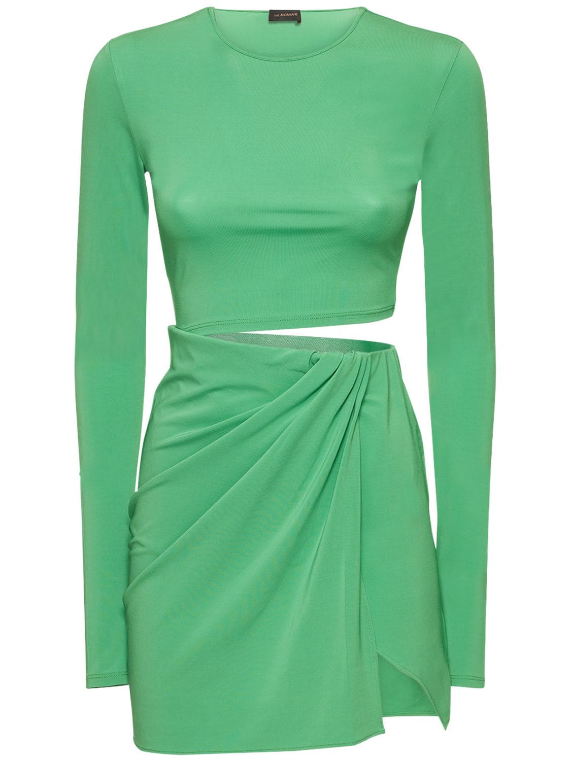 Gia Cut Out Jersey Crepe Mini Dress - THE ANDAMANE - Modalova