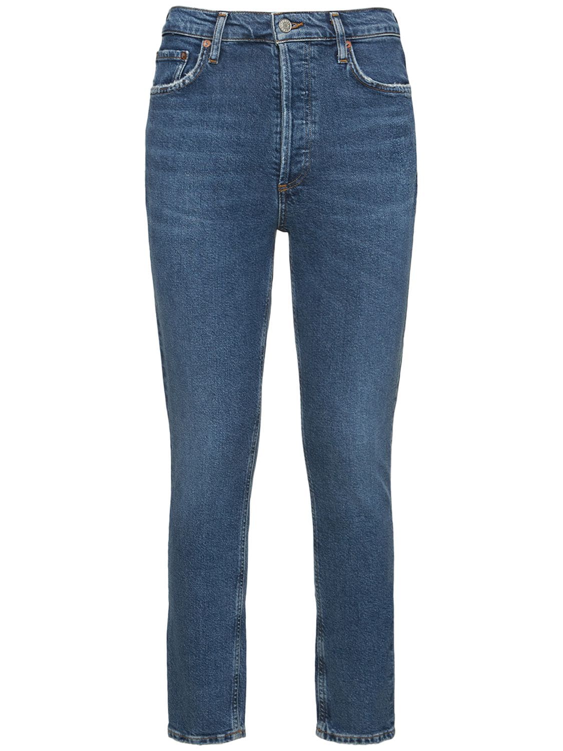 Mujer Jeans De Algodón Stretch Con Cintura Alta 24 - AGOLDE - Modalova