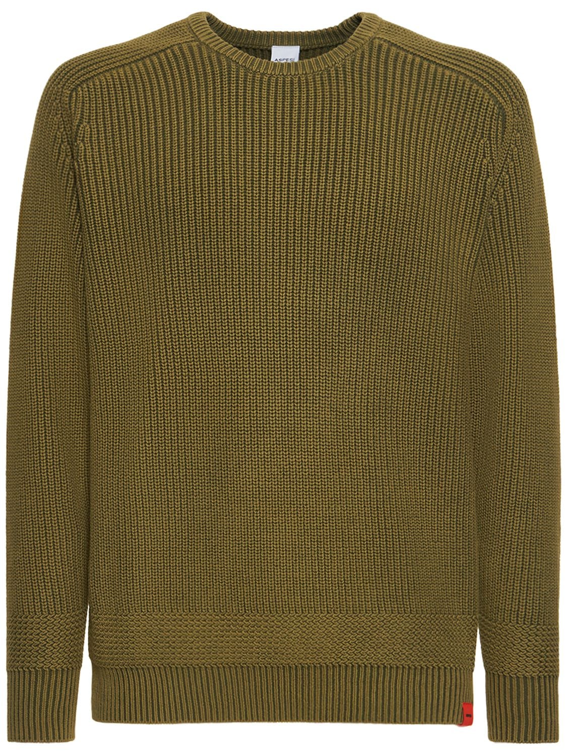 Cotton Knit Sweater - ASPESI - Modalova