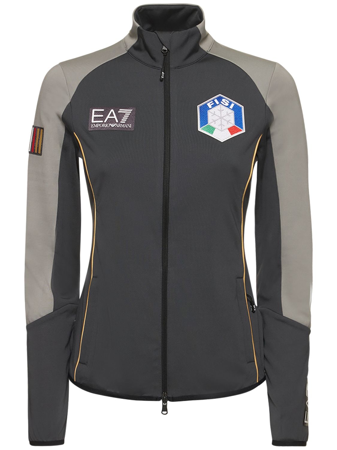 Fisi Power Stretch Zip-up Ski Sweatshirt - EA7 EMPORIO ARMANI - Modalova