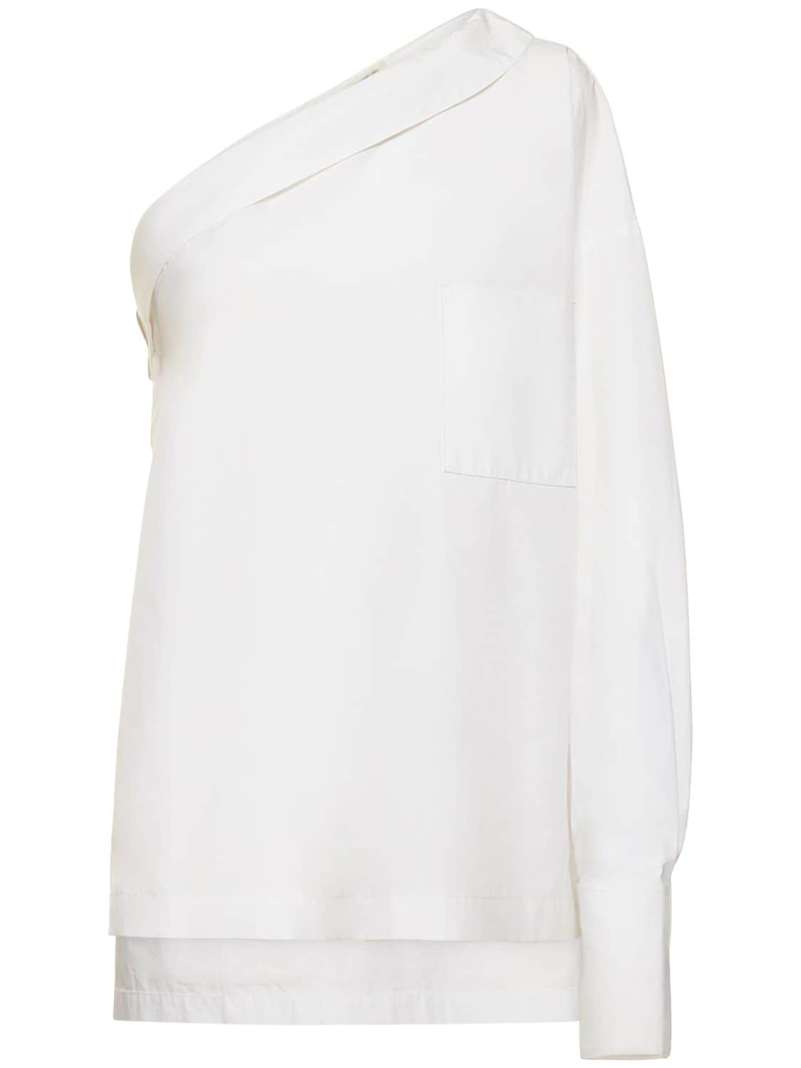 Crisp One Shoulder Organic Cotton Shirt - BITE STUDIOS - Modalova
